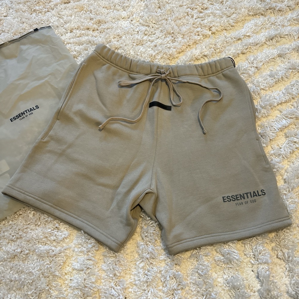 FEAR OF GOD Essentials Men's Tan Shorts